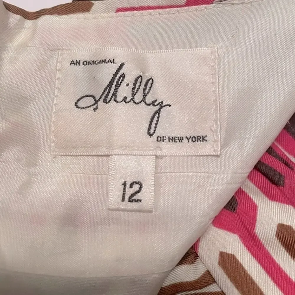 EUC - Milly of New York Geo Silk Halter - Picture 6 of 8